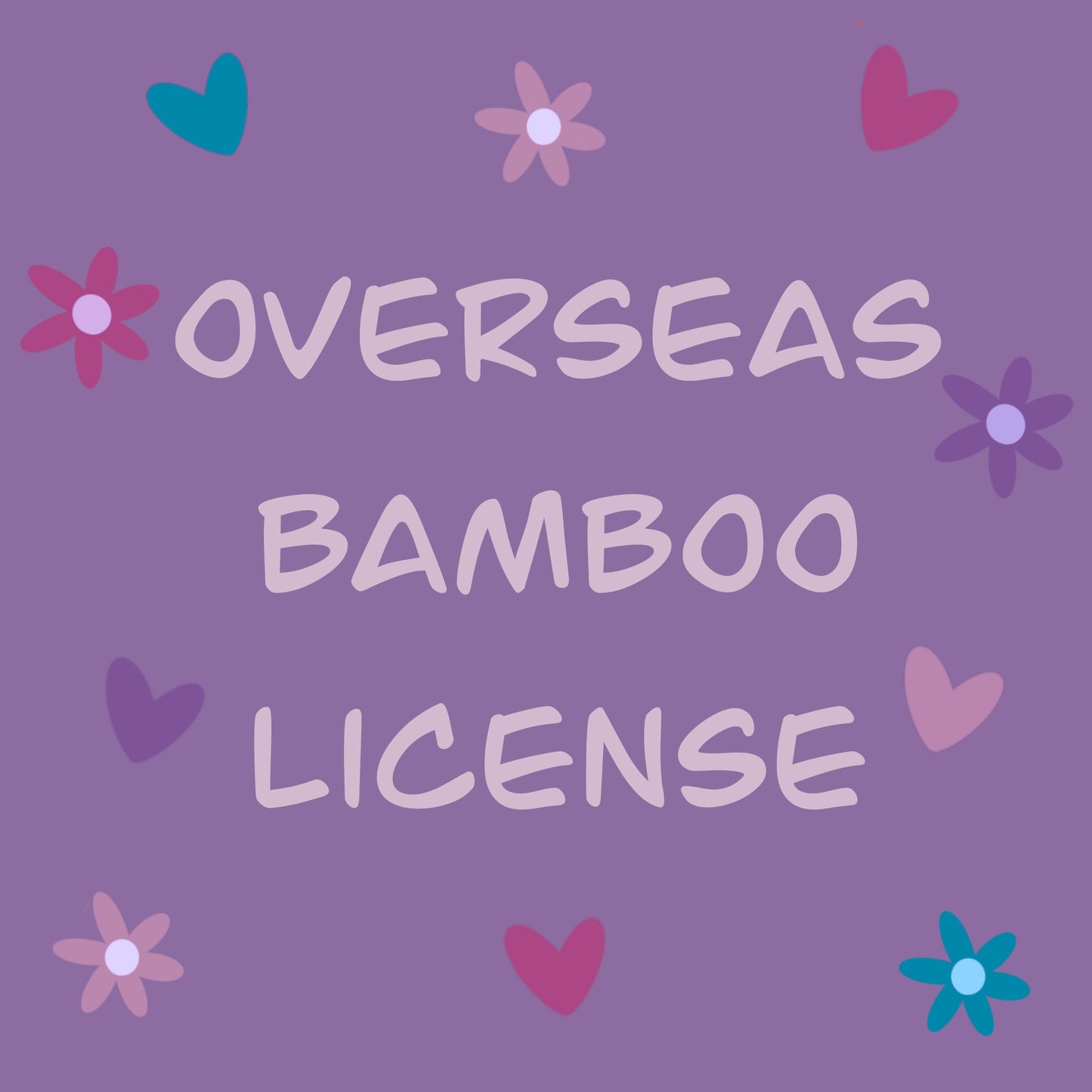 Overseas bamboo licenses