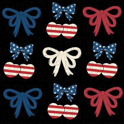 Cherries & Bows PNG