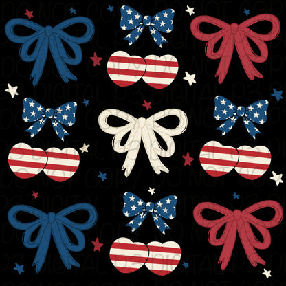 Cherries & Bows PNG