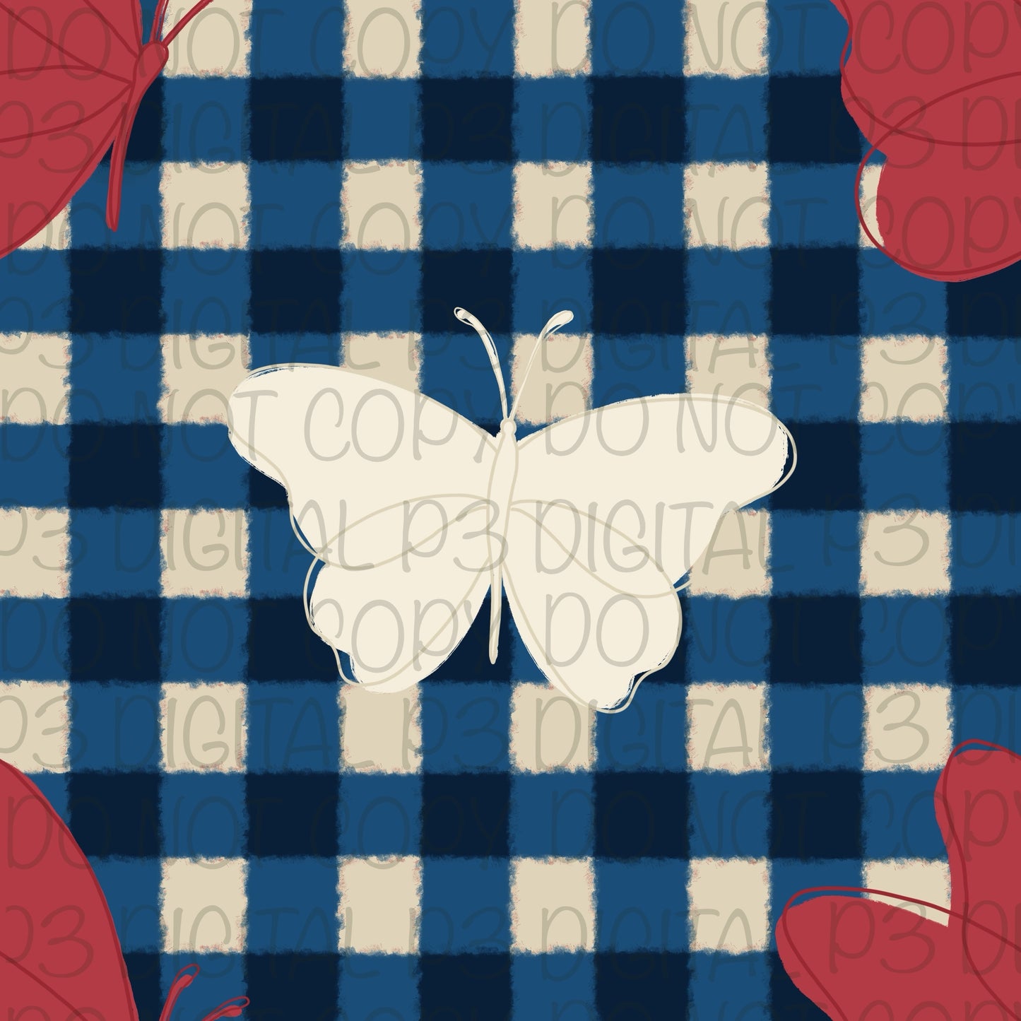 Plaid Butterflies