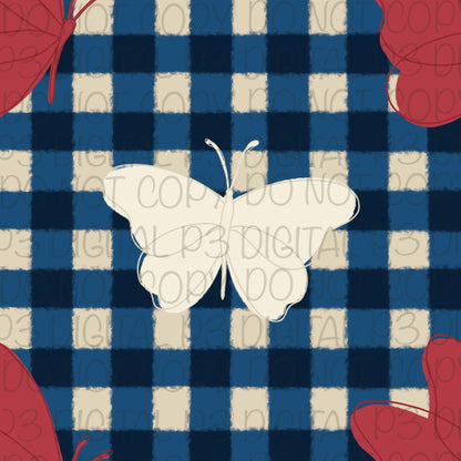 Plaid Butterflies