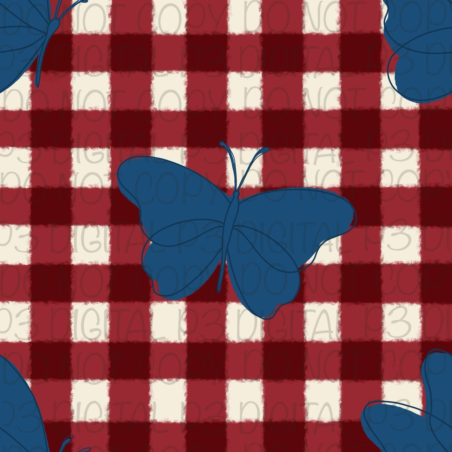 Plaid Butterflies
