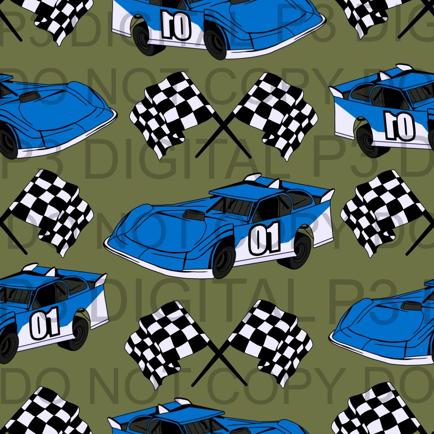 Blue racing